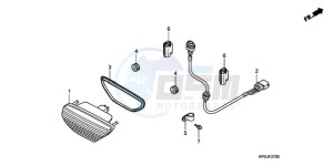 TRX500FE9 Australia - (U) drawing TAILLIGHT