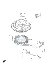 DF 25A drawing Magneto Electric Starter