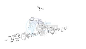 SENDA SM DRD RACING - 50 CC 2T EURO2 drawing WATER PUMP