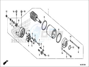 NC750JH Europe Direct - (ED) drawing STARTING MOTOR