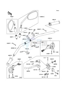 W800 EJ800AEFA GB XX (EU ME A(FRICA) drawing Handlebar