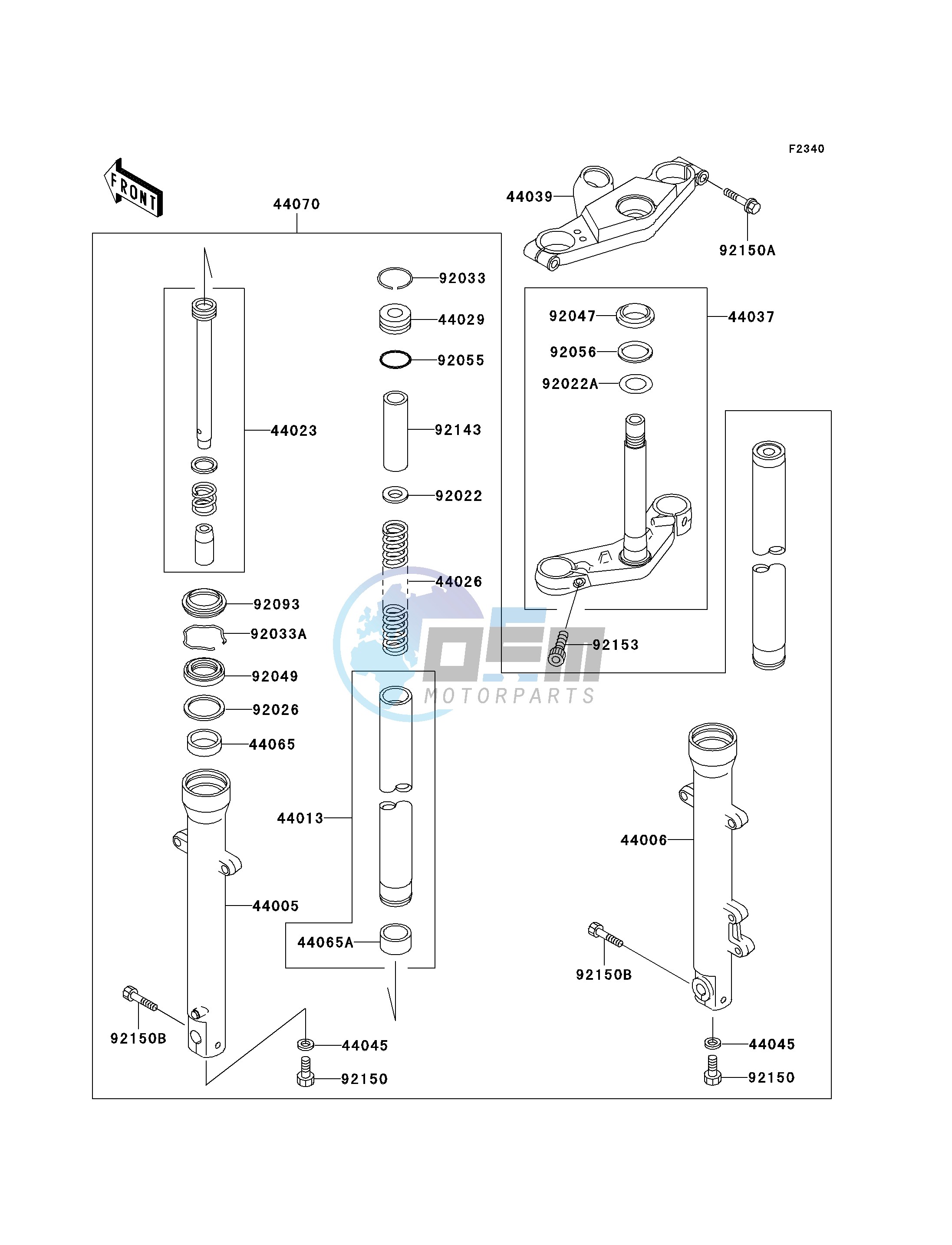 FRONT FORK-- D6F- -