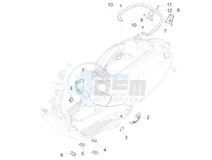 Primavera 150 4T 3V iGET ABS (EMEA) drawing Side cover - Spoiler