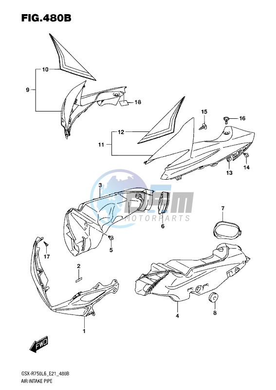 AIR INTAKE PIPE L6 (AJP)