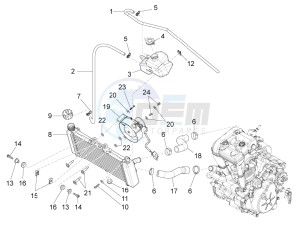 RS 125 RS REPLICA 4T E4 ABS (APAC) drawing Cooling system