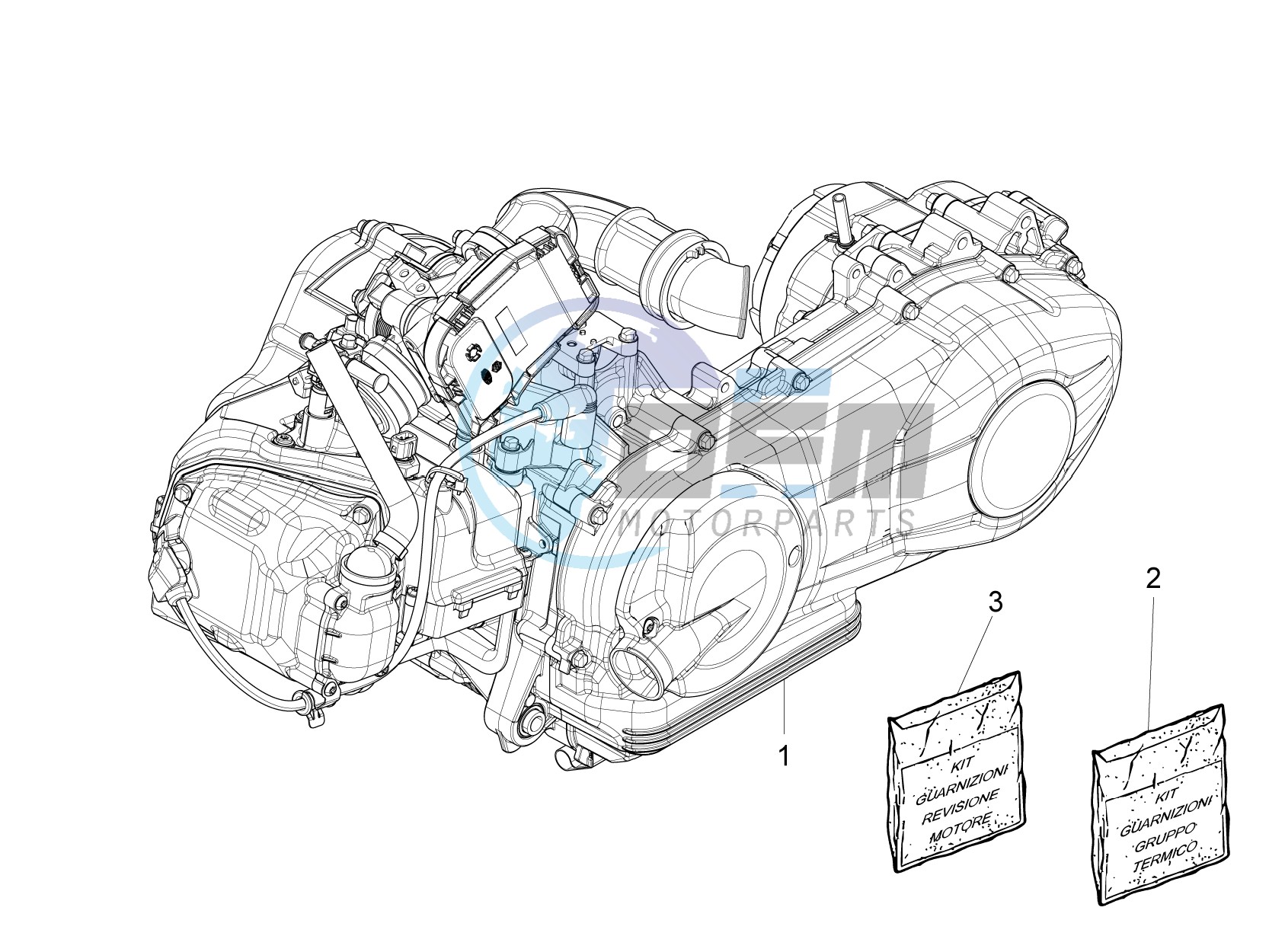 Engine, assembly