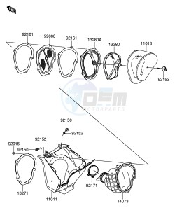 RM-Z250 (E19) drawing AIR CLEANER