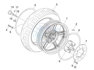 NRG 50 power DD serie speciale drawing Rear Wheel