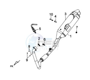 WOLF 125 EFI drawing EXHAUST