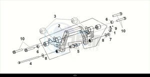 MAXSYM 400I (LZ40W1Z1-EU) (M2) drawing ENG. HANGER LINK