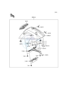 NINJA ZX-10R ABS ZX1000KFF FR XX (EU ME A(FRICA) drawing Accessory(Single Seat Cover)