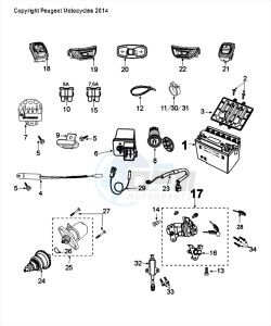 DJANGO 50 4T SPORT drawing ELECTRIC EQUIPMENT