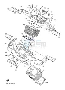 XVS1300A MIDNIGHT STAR (12C7) drawing CYLINDER