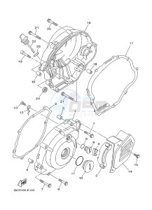 TT-R125 TT-R125LW (2CP8) drawing CRANKCASE COVER 1