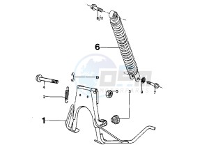 SQUAB - 50 cc drawing REAR SUSPENSION