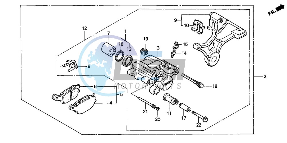 REAR BRAKE CALIPER