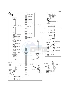 ZG 1200 B [VOYAGER XII] (B10-B14) [VOYAGER XII] drawing FRONT FORK