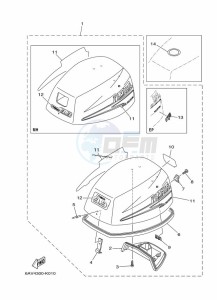 FT9-9GEX drawing TOP-COWLING