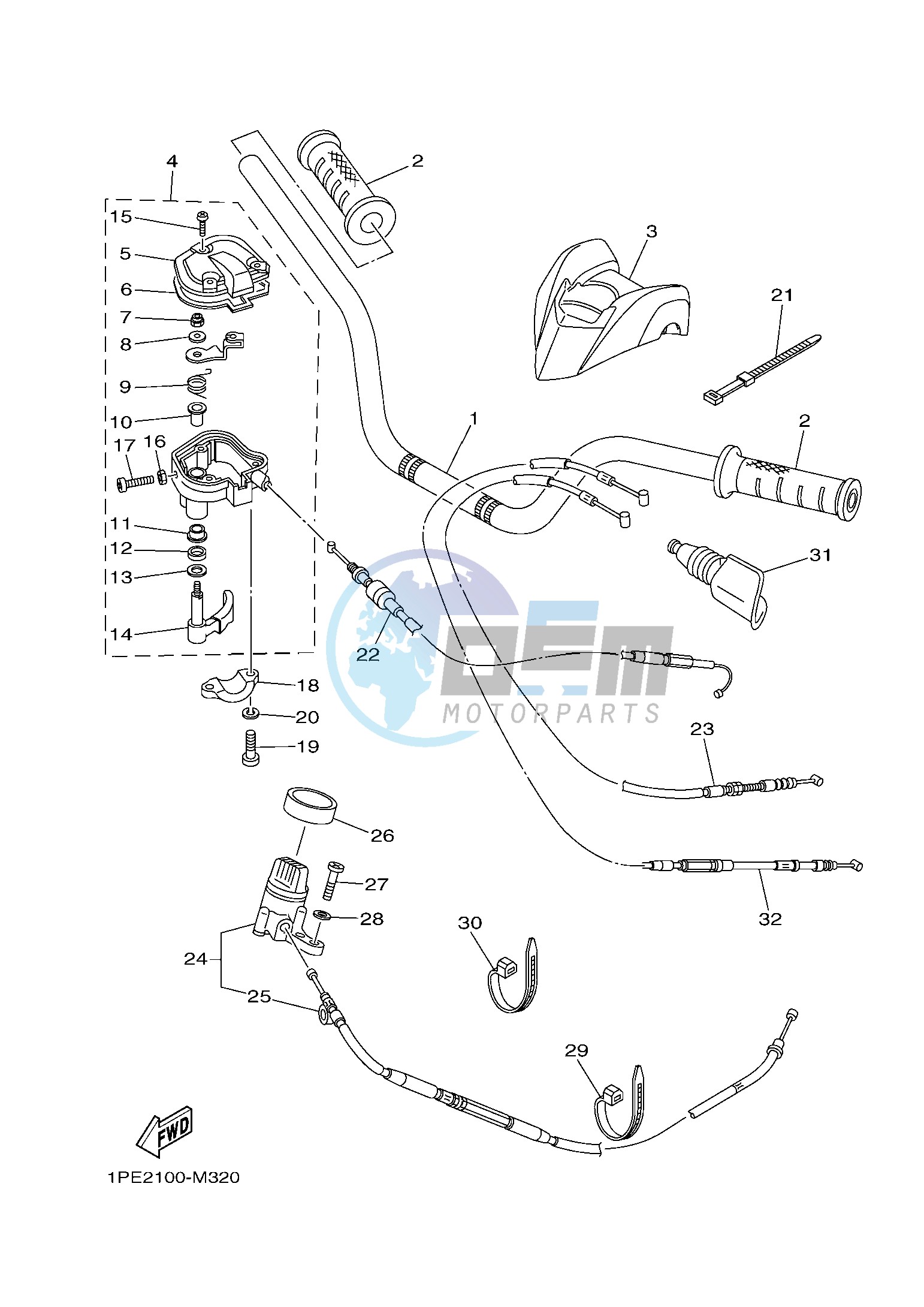 STEERING HANDLE & CABLE