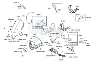 DOWNTOWN 125 I Italy drawing Handle Steering - Handle Cover