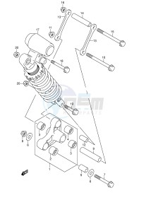 GSX1300R (E2) Hayabusa drawing REAR CUSHION LEVER