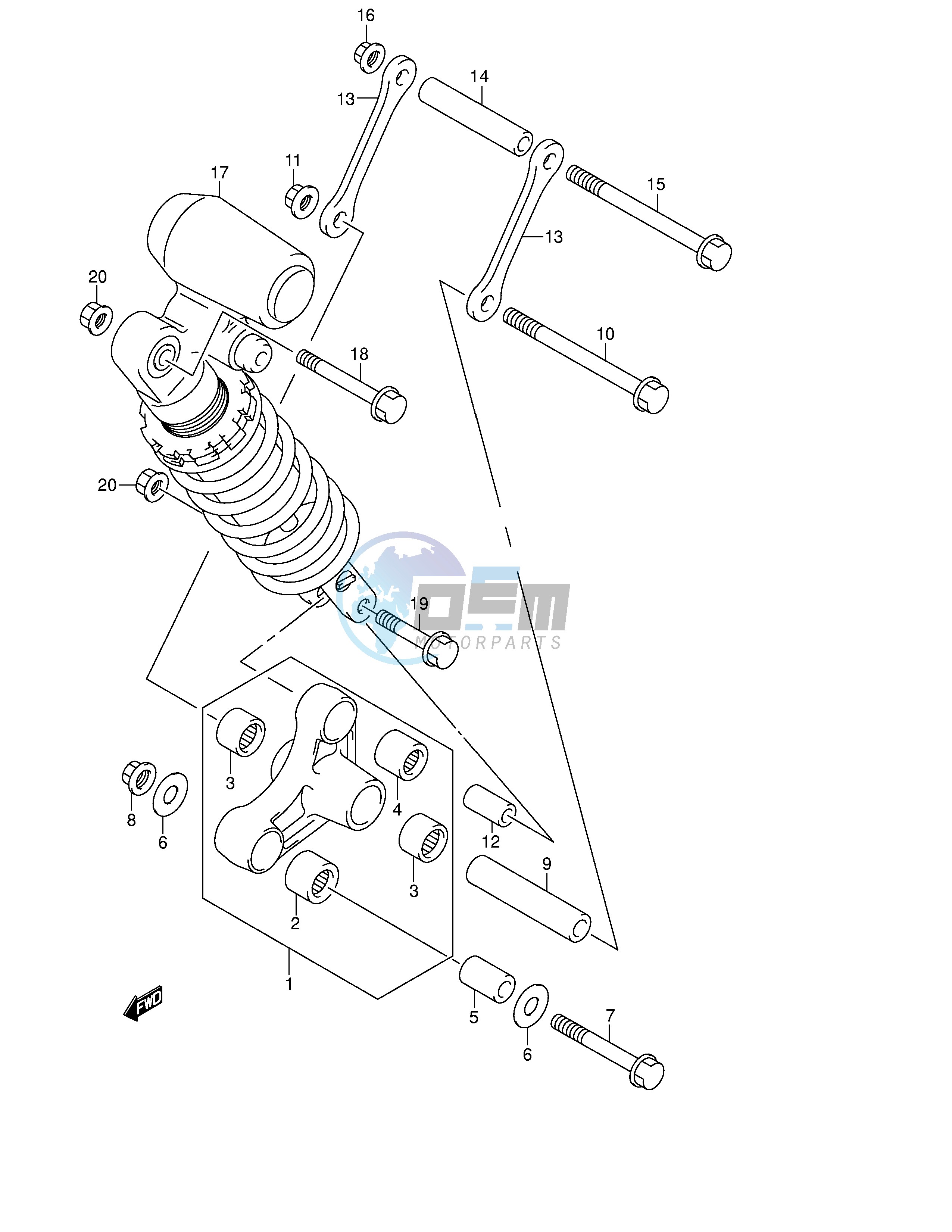 REAR CUSHION LEVER