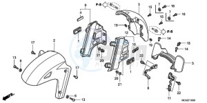 GL1800A Korea - (KO) drawing FRONT FENDER