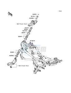 VERSYS_ABS KLE650DEF XX (EU ME A(FRICA) drawing Frame