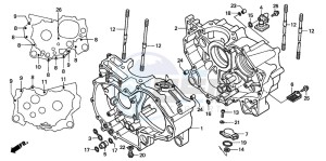 TRX500FA FOURTRAX FOREMAN drawing CRANKCASE