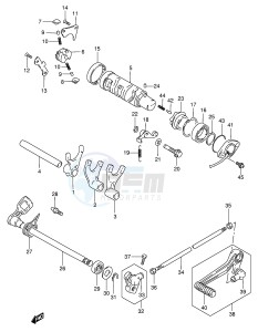 GSF1200 (E2) Bandit drawing GEAR SHIFTING