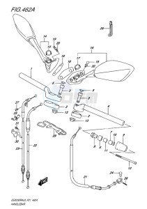 GSX-250 RA drawing HANDLEBAR