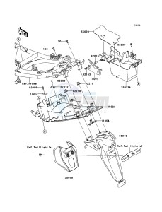 ER-6f EX650A7F GB XX (EU ME A(FRICA) drawing Rear Fender(s)