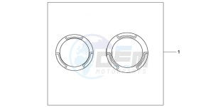 CB600FA39 Australia - (U) drawing CRANCASE RING SET