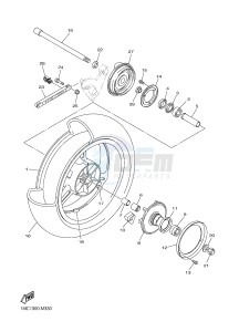 FJR1300A FJR1300-A FJR1300A ABS (B88C) drawing REAR WHEEL