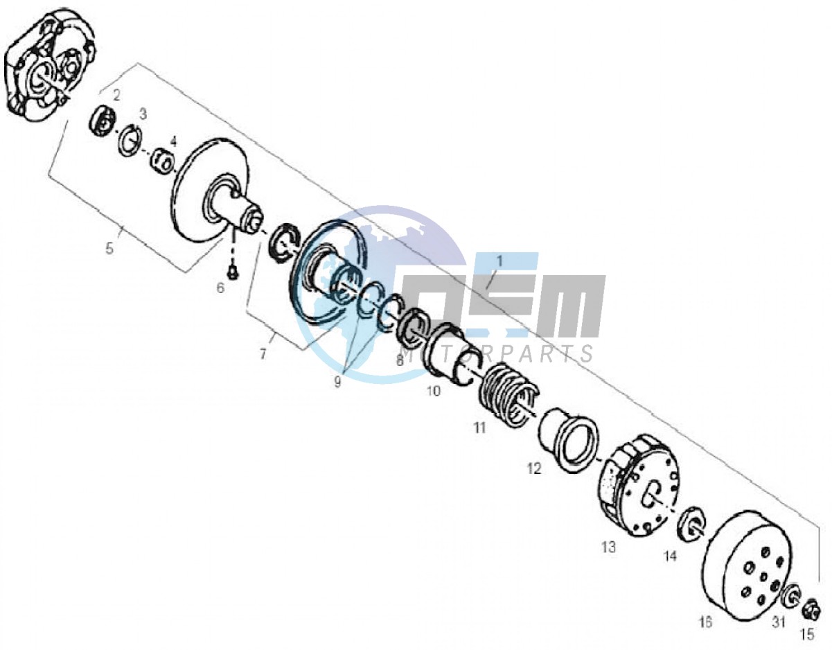 Secondary pulley (Positions)