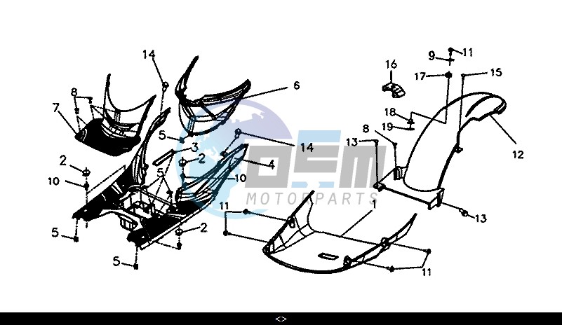 FLOOR PANEL CENTER COVER