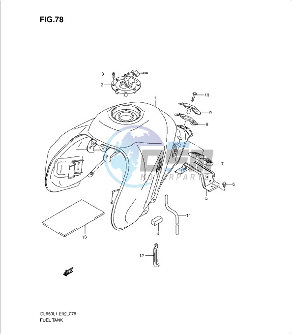 FUEL TANK (DL650AL1 E19)