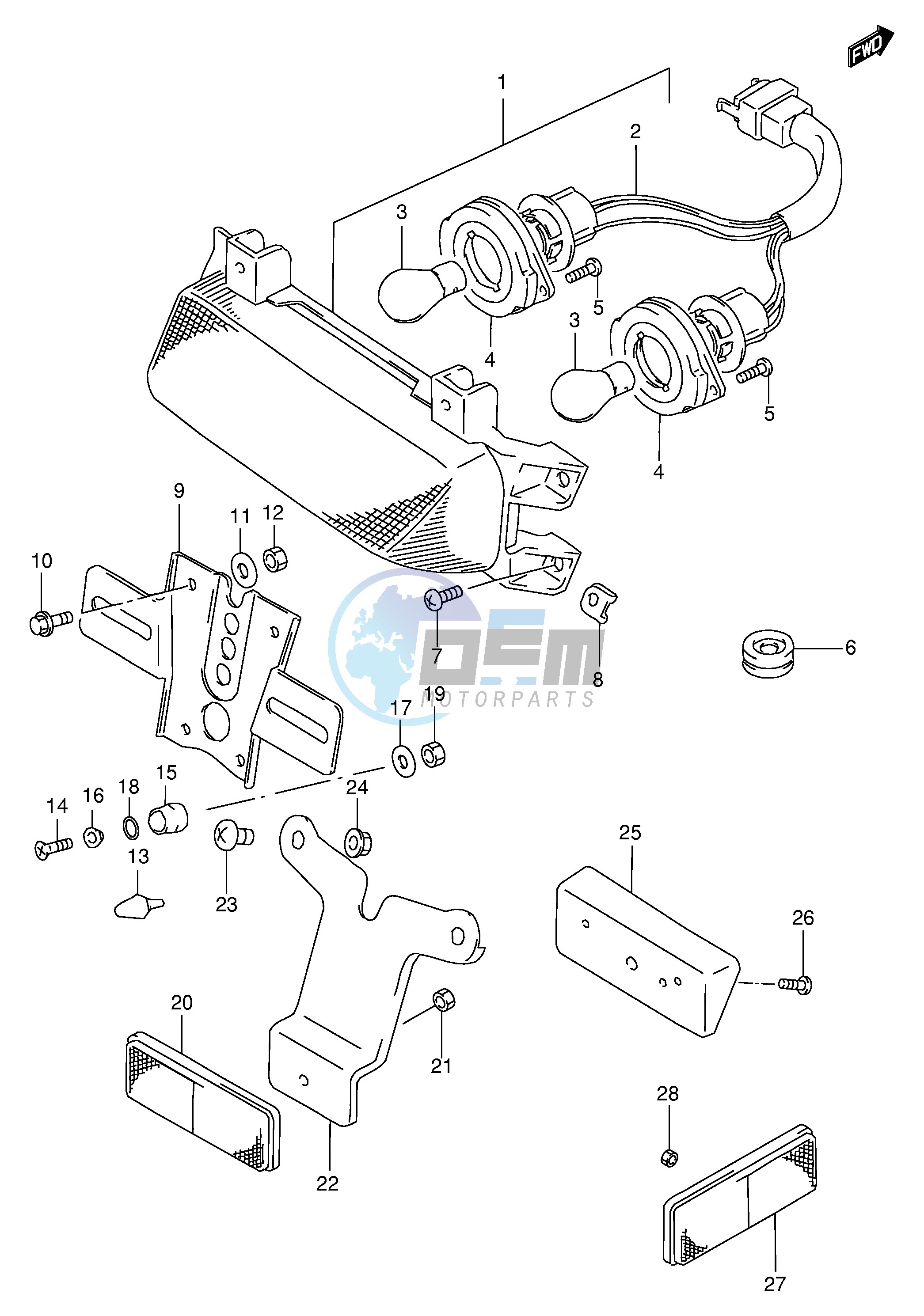 TAIL LAMP (MODEL P R)