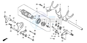 CB1300S CB1300SUPER FOUR drawing GEARSHIFT DRUM/GEARSHIFT FORK