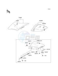 ZX 636 B [NINJA ZX-6R[ (B1-B2) [NINJA ZX-6R drawing SEAT