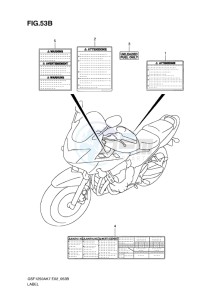 GSF-1250 BANDIT EU drawing LABEL