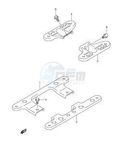 AN650 (E2) Burgman drawing FOOTBOARD BRACKET