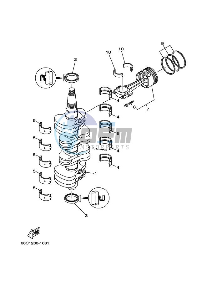 CRANKSHAFT--PISTON