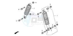 TRX420TM FOURTRAX drawing FRONT CUSHION