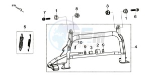 MAXSYM 400 EFI drawing CENTRAL STAND -SIDE STAND- KICKSTARTER PEDAL