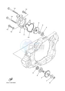 YZ250 (1SSH 1SSJ 1SSK 1SSL 1SSL) drawing WATER PUMP