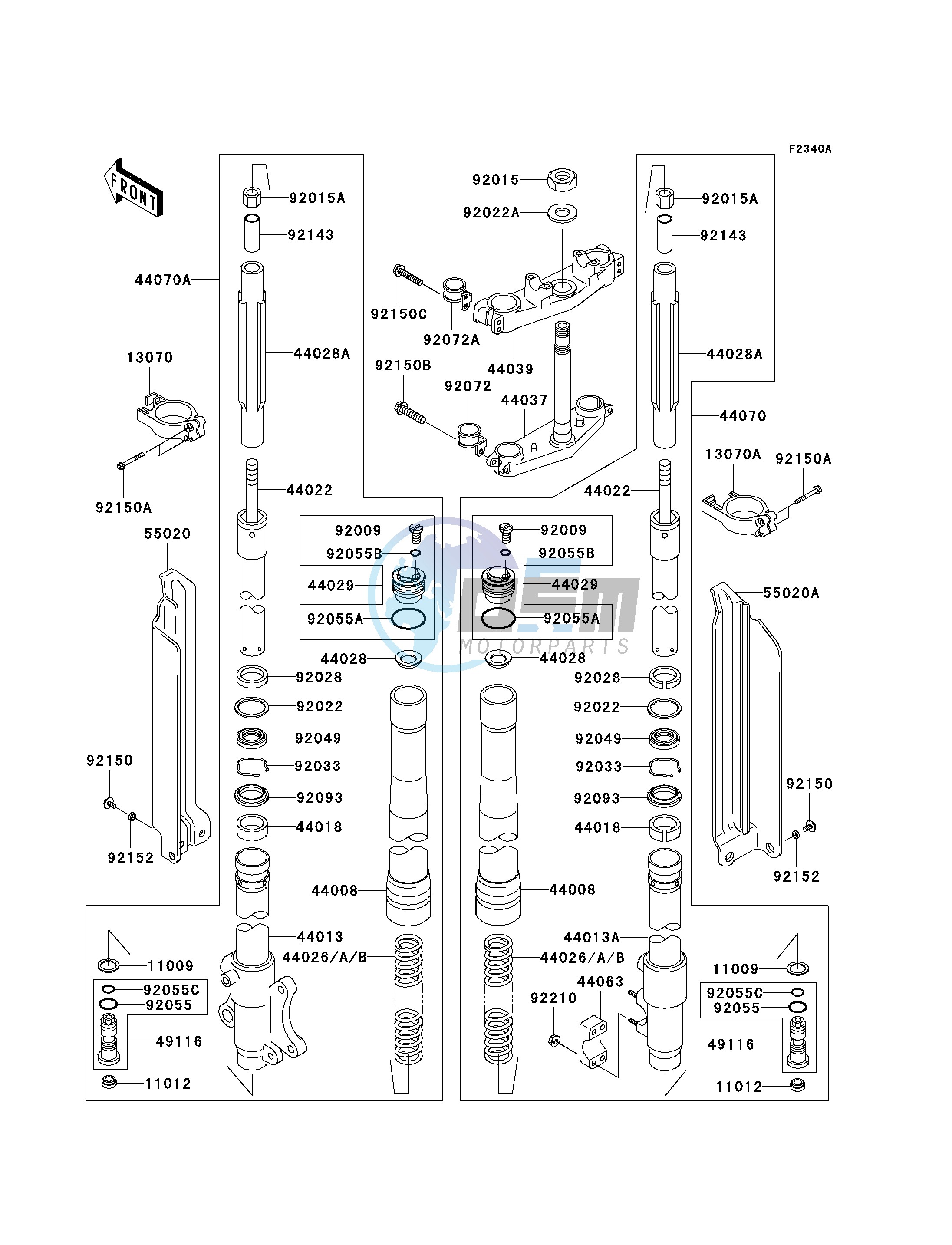 FRONT FORK -- A7F- -