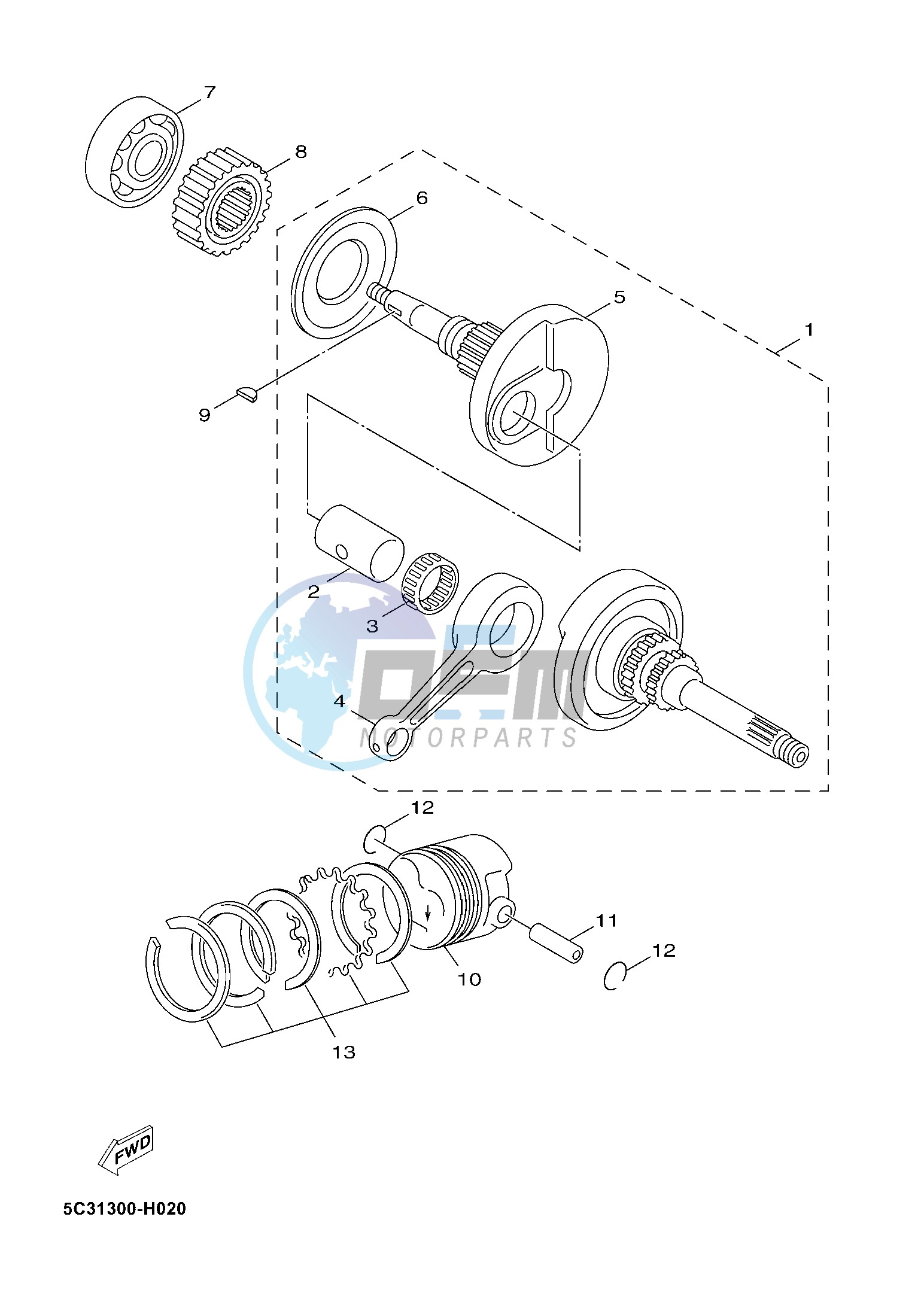 CRANKSHAFT & PISTON