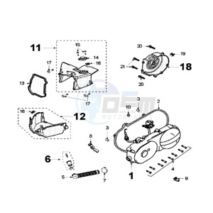 VCLIC drawing CRANKCASE COVER WITH SENSOR