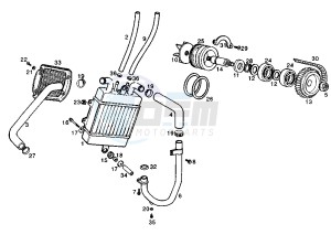 ATLANTIS LC - 50 cc drawing COOLING SYSTEM